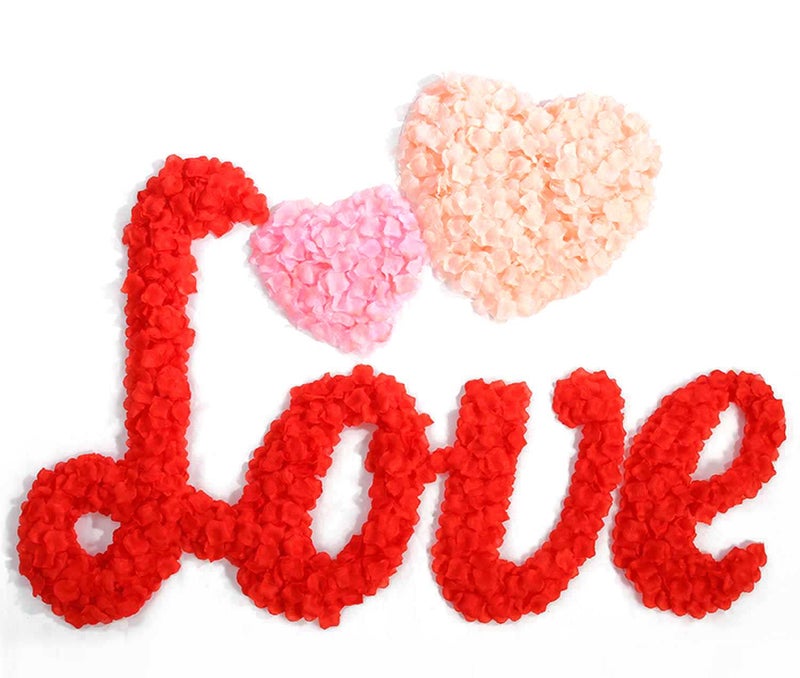 CODE FLORIST 2200 PCS Red Silk Rose Petals Wedding Flower Decoration - Image 5